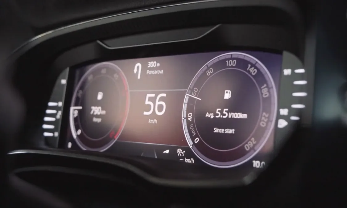 Modern car dashboard